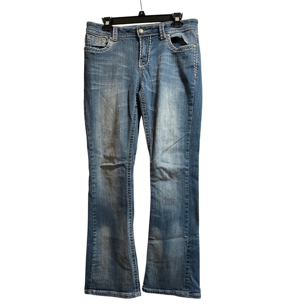 Suko Jeans Size 8 Embellished Straight Leg Jeans - Y2K